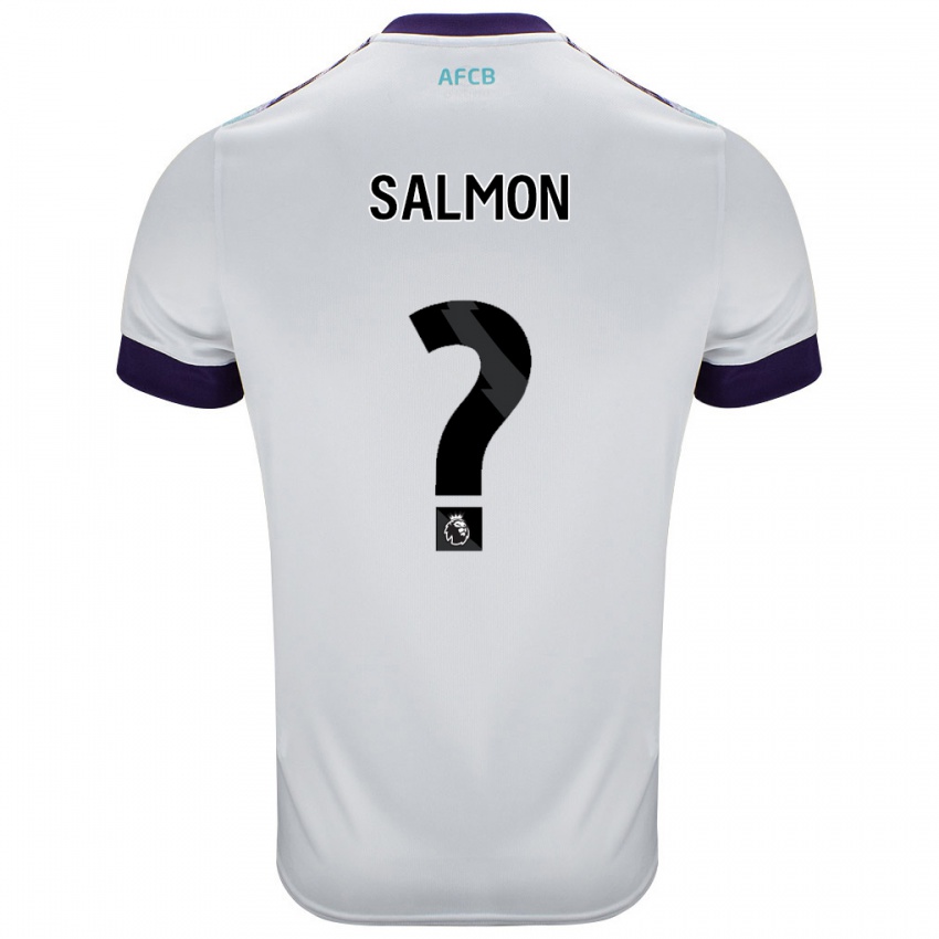 Kinder Josh Salmon #0 Weiß Grün Lila Auswärtstrikot Trikot 2024/25 T-Shirt Schweiz