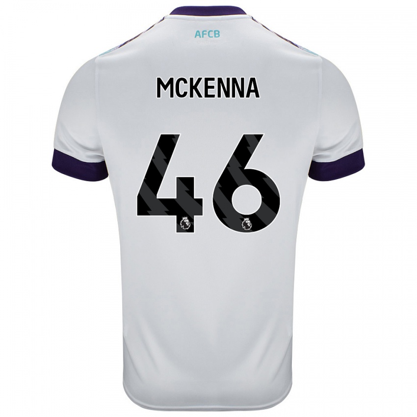 Kinder Callan Mckenna #46 Weiß Grün Lila Auswärtstrikot Trikot 2024/25 T-Shirt Schweiz