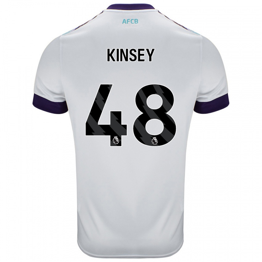 Kinder Max Kinsey #48 Weiß Grün Lila Auswärtstrikot Trikot 2024/25 T-Shirt Schweiz