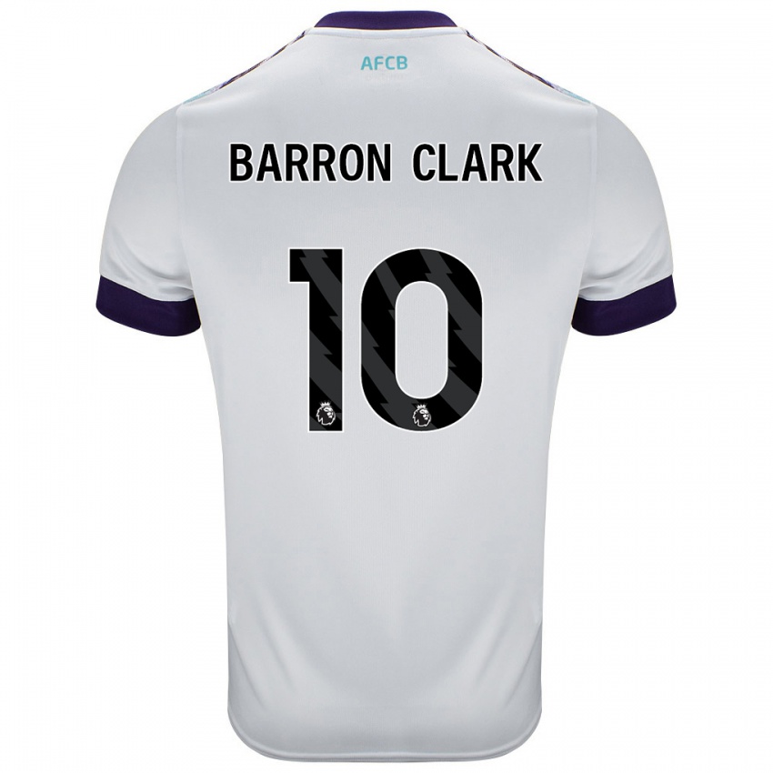 Kinder Molly Barron-Clark #10 Weiß Grün Lila Auswärtstrikot Trikot 2024/25 T-Shirt Schweiz