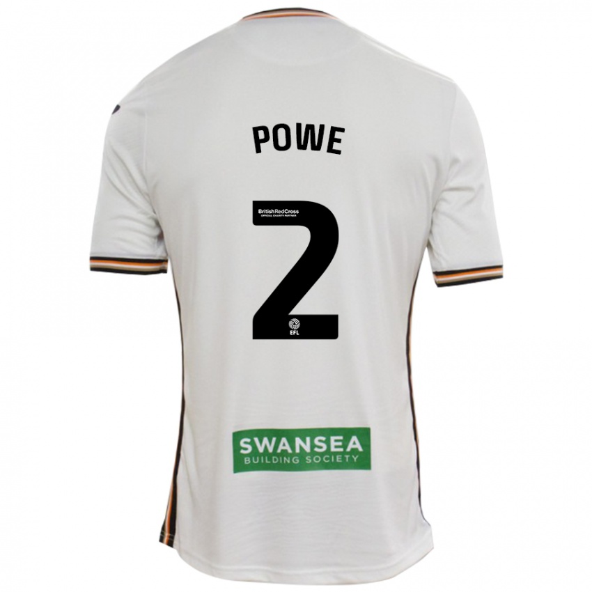 Homme Maillot Alicia Powe #2 Blanc Tenues Domicile 2024/25 T-Shirt Suisse