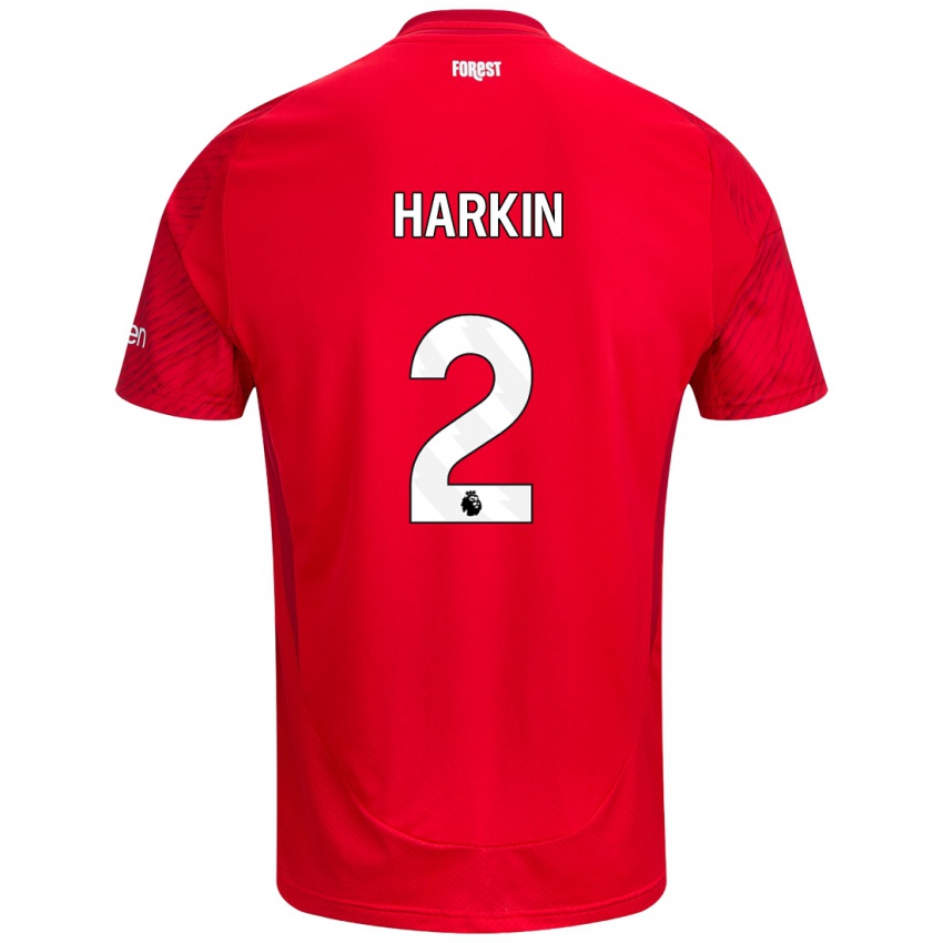 Herren Lyndsey Harkin #2 Rot Weiß Heimtrikot Trikot 2024/25 T-Shirt Schweiz