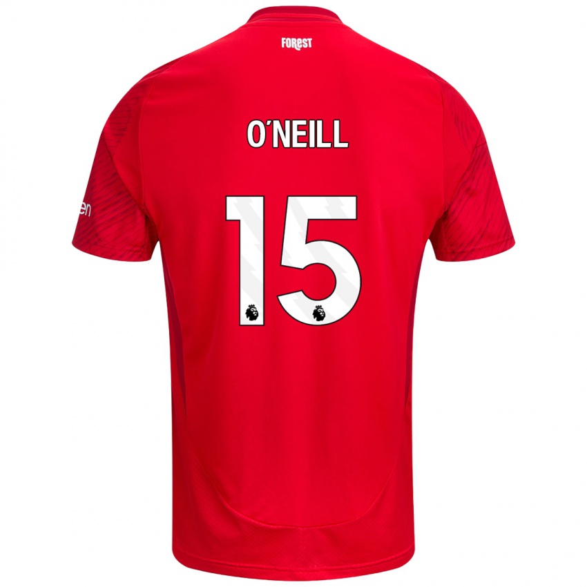 Herren Laura-Jayne O'neill #15 Rot Weiß Heimtrikot Trikot 2024/25 T-Shirt Schweiz