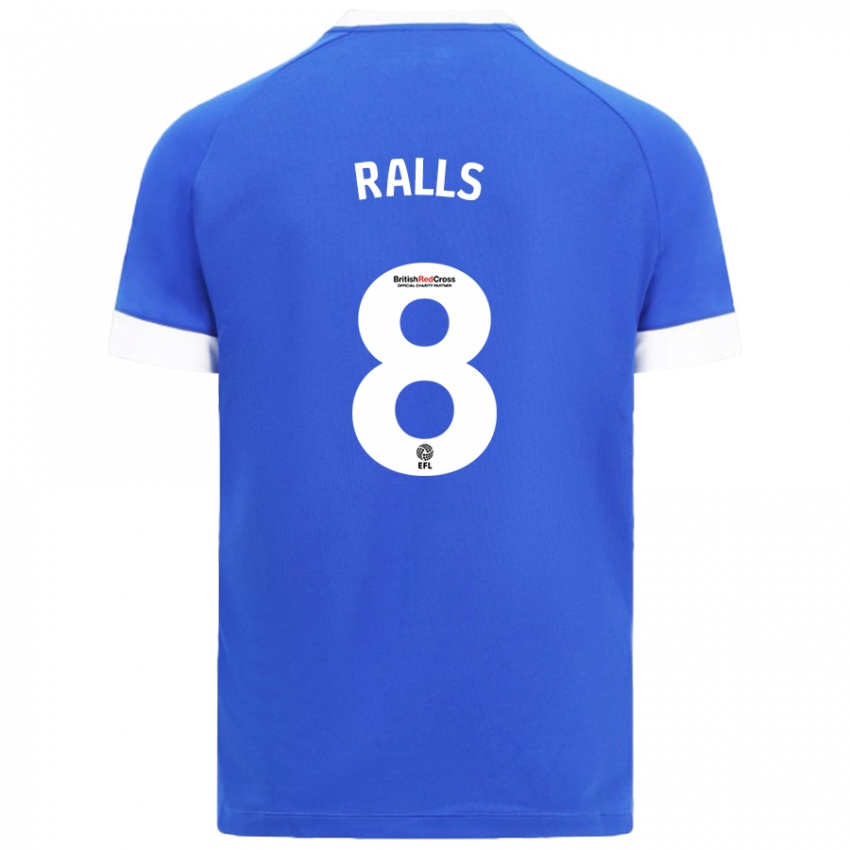 Herren Joe Ralls #8 Himmelblau Heimtrikot Trikot 2024/25 T-Shirt Schweiz