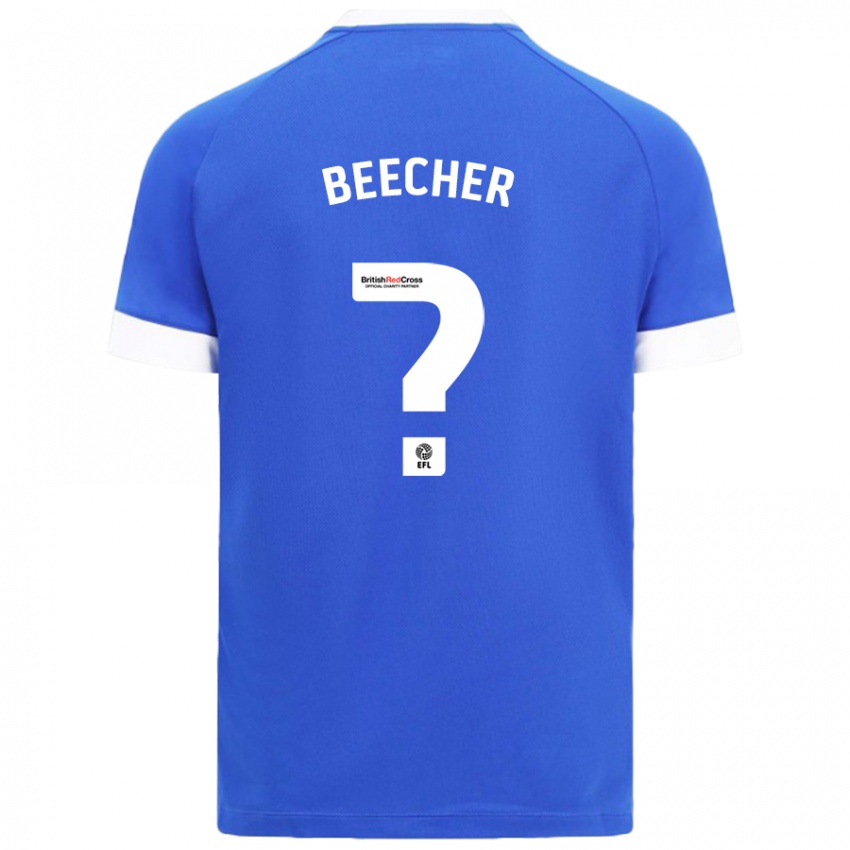 Herren Josh Beecher #0 Himmelblau Heimtrikot Trikot 2024/25 T-Shirt Schweiz