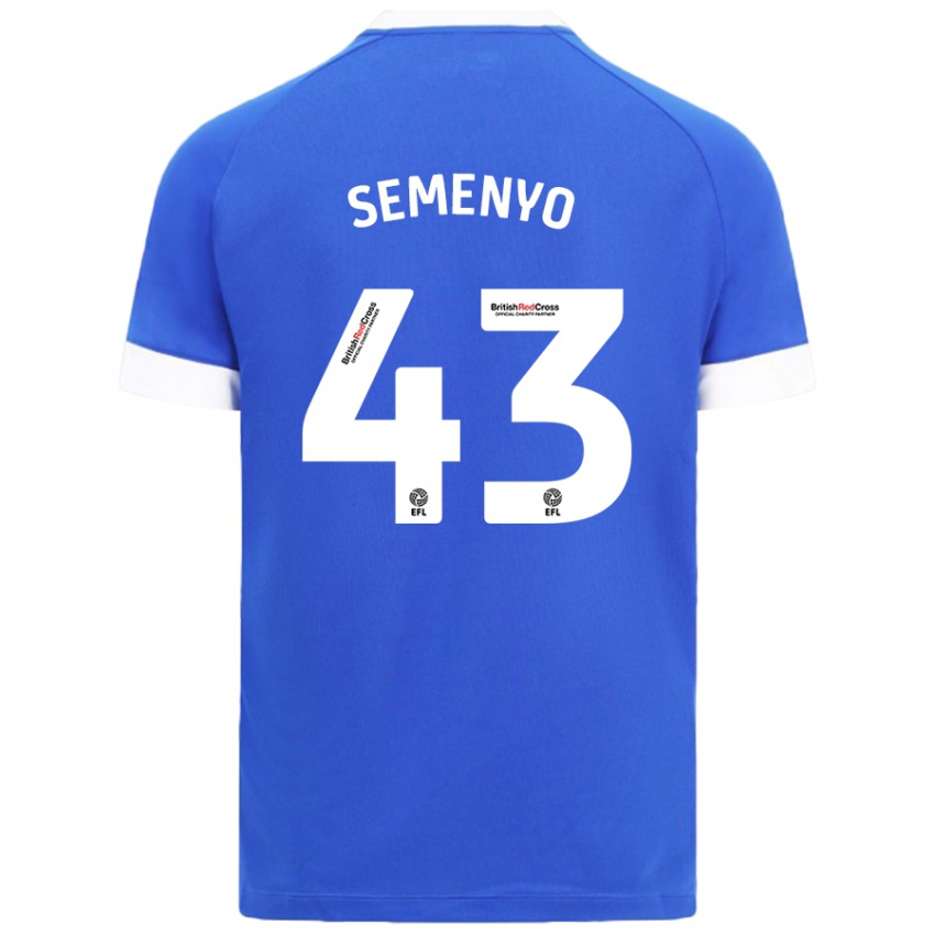 Herren Jai Semenyo #43 Himmelblau Heimtrikot Trikot 2024/25 T-Shirt Schweiz