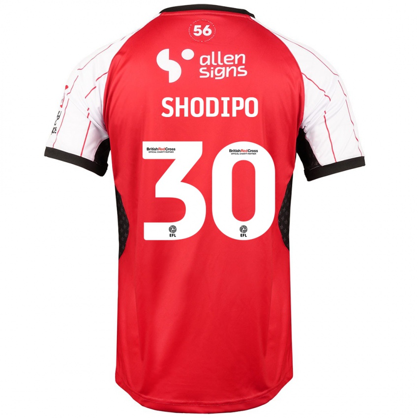 Homme Maillot Olamide Shodipo #30 Blanc Tenues Domicile 2024/25 T-Shirt Suisse