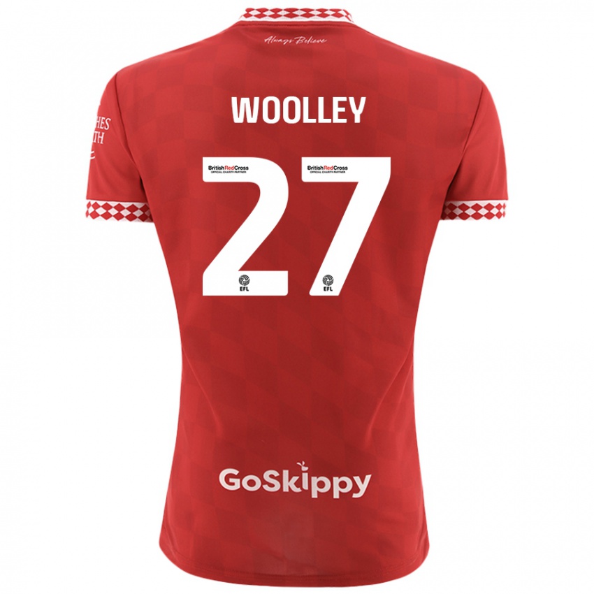 Homme Maillot Jesse Woolley #27 Rouge Tenues Domicile 2024/25 T-Shirt Suisse