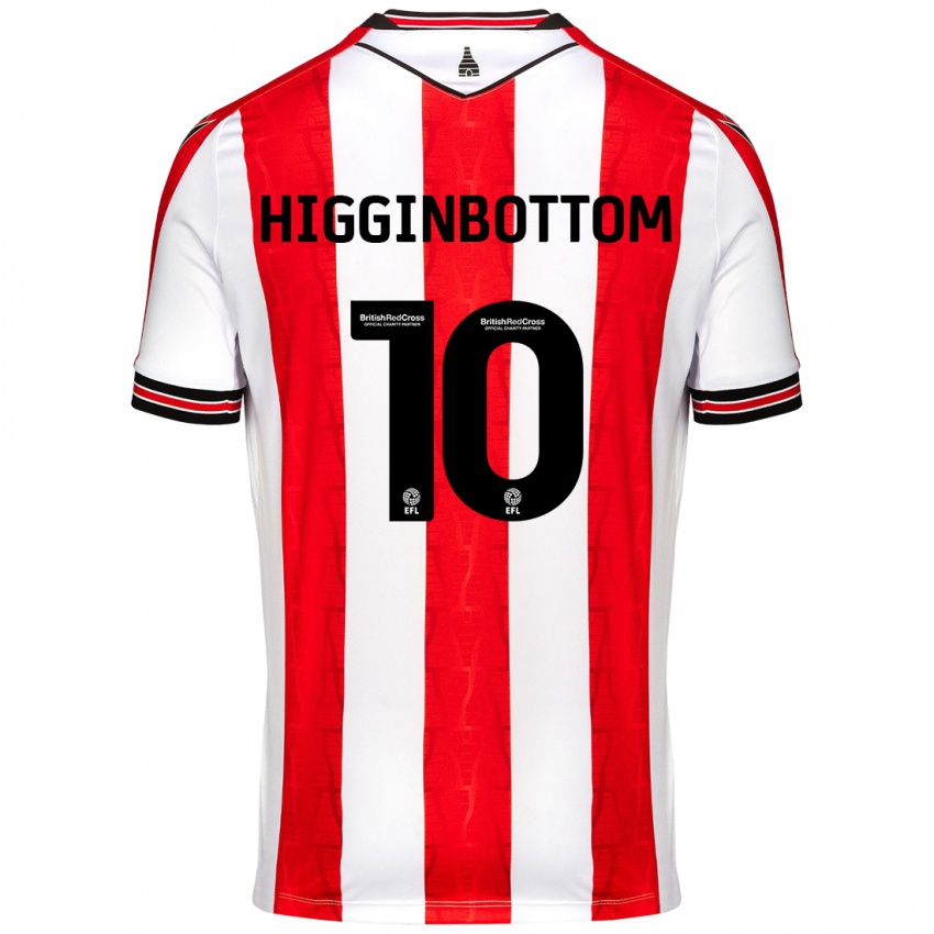 Herren Alice Higginbottom #10 Rot Weiß Heimtrikot Trikot 2024/25 T-Shirt Schweiz