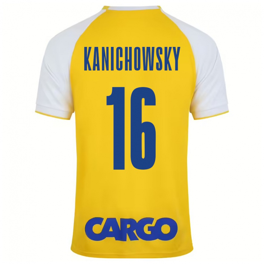 Herren Gabi Kanichowsky #16 Gelb Weiß Heimtrikot Trikot 2024/25 T-Shirt Schweiz