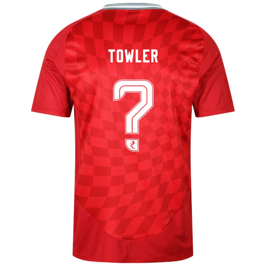 Homme Maillot Evan Towler #0 Rouge Tenues Domicile 2024/25 T-Shirt Suisse