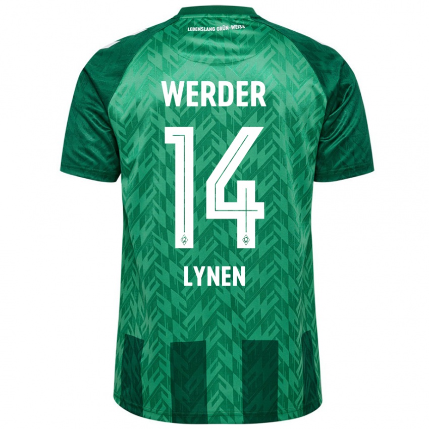 Herren Senne Lynen #14 Grün Heimtrikot Trikot 2024/25 T-Shirt Schweiz