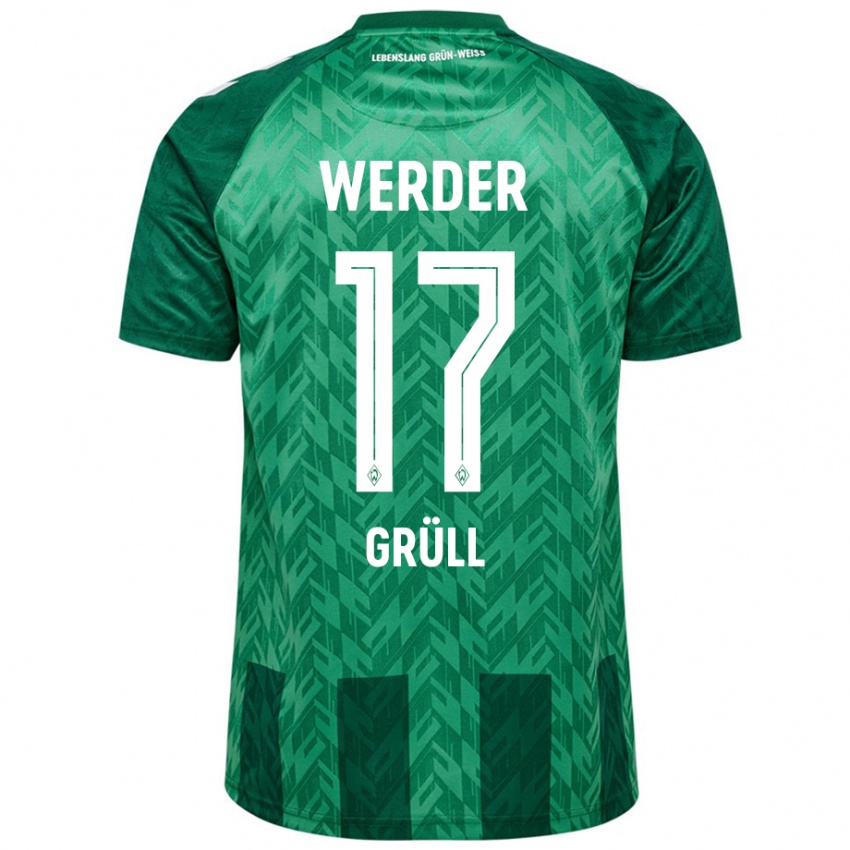 Herren Marco Grüll #17 Grün Heimtrikot Trikot 2024/25 T-Shirt Schweiz