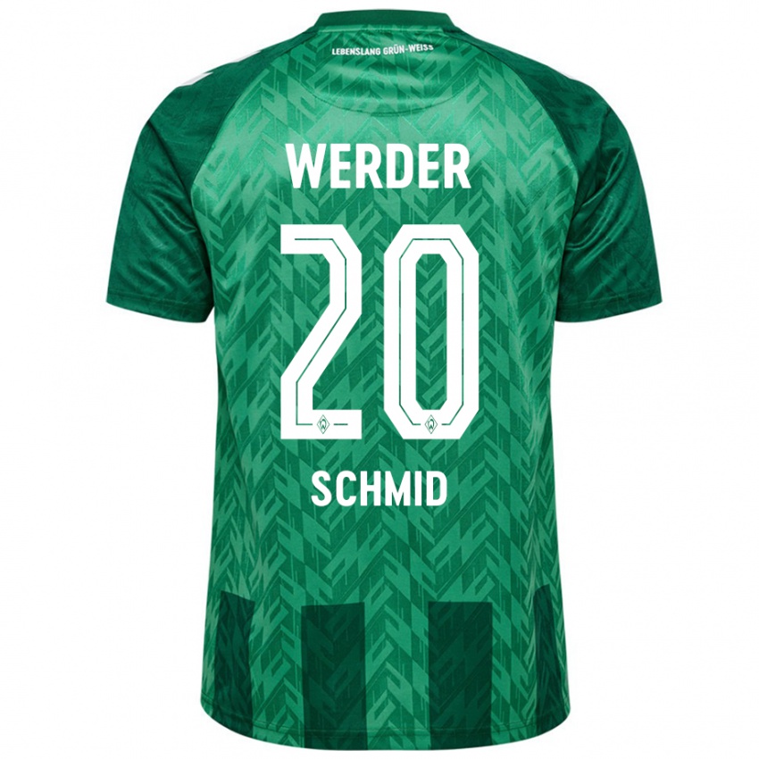 Herren Romano Schmid #20 Grün Heimtrikot Trikot 2024/25 T-Shirt Schweiz