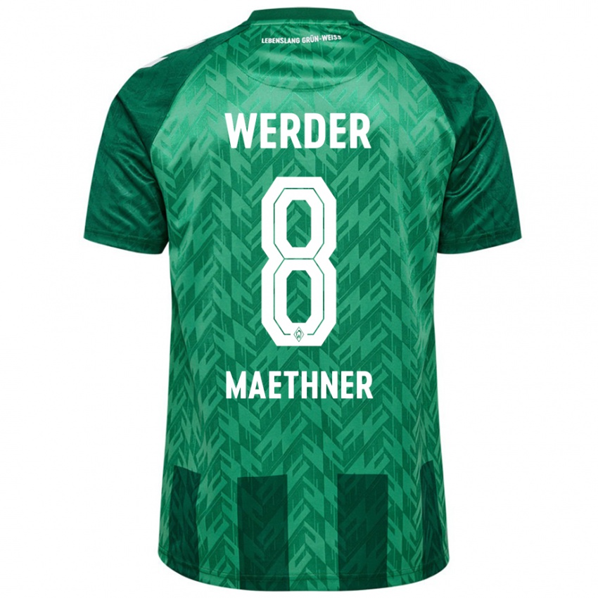 Herren Finn Maethner #8 Grün Heimtrikot Trikot 2024/25 T-Shirt Schweiz