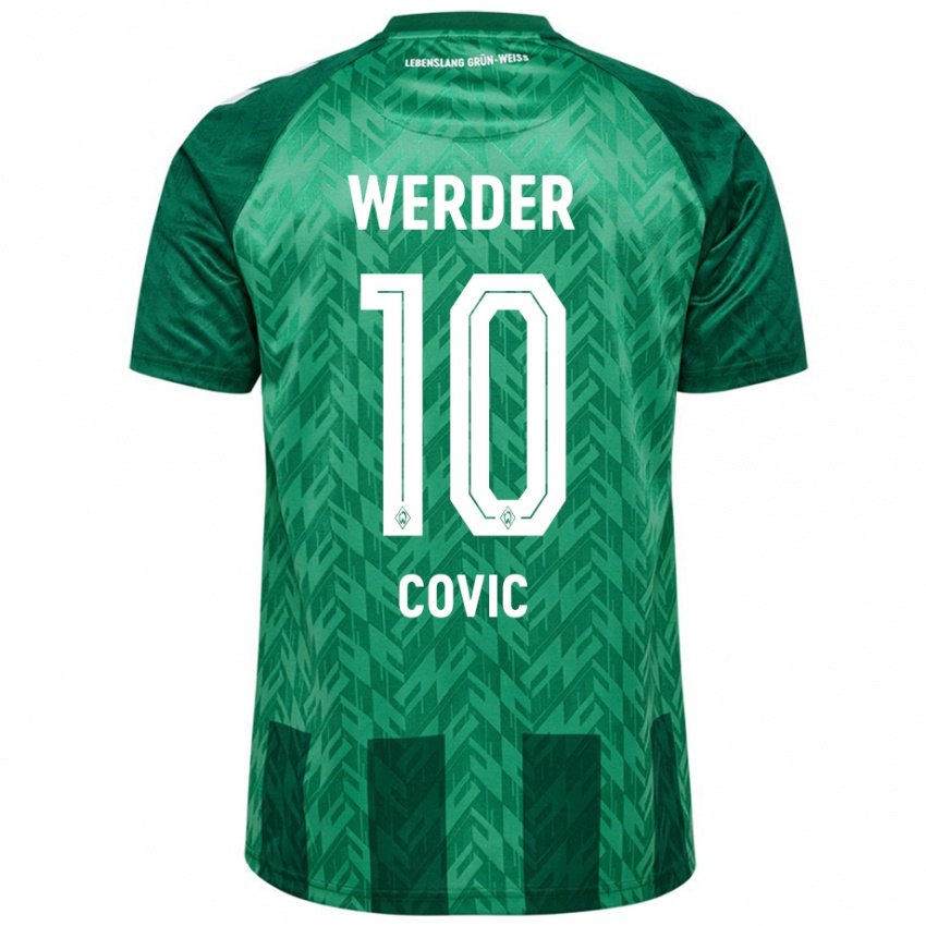 Herren Patrice Covic #10 Grün Heimtrikot Trikot 2024/25 T-Shirt Schweiz