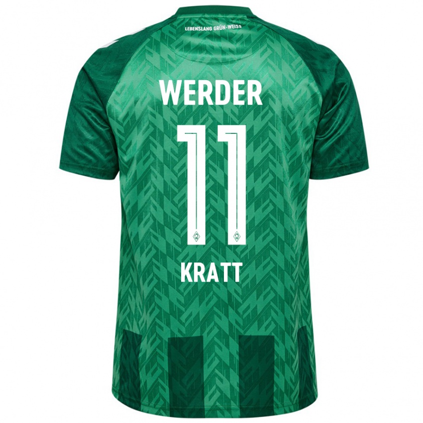 Herren Ronan Kratt #11 Grün Heimtrikot Trikot 2024/25 T-Shirt Schweiz