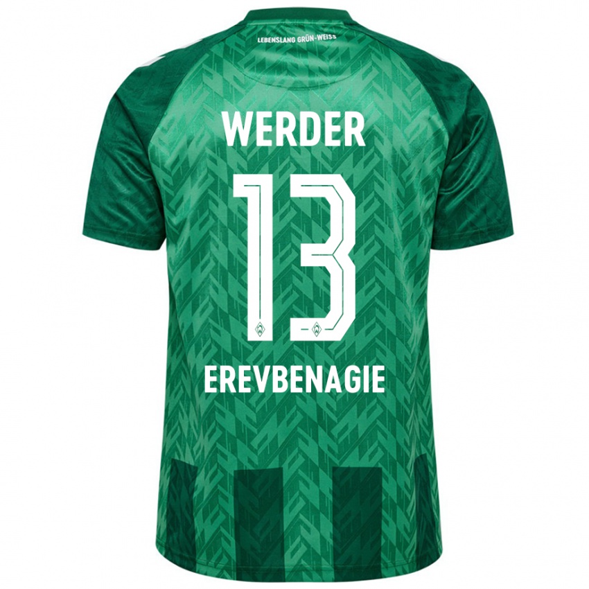 Herren Paul Erevbenagie #13 Grün Heimtrikot Trikot 2024/25 T-Shirt Schweiz