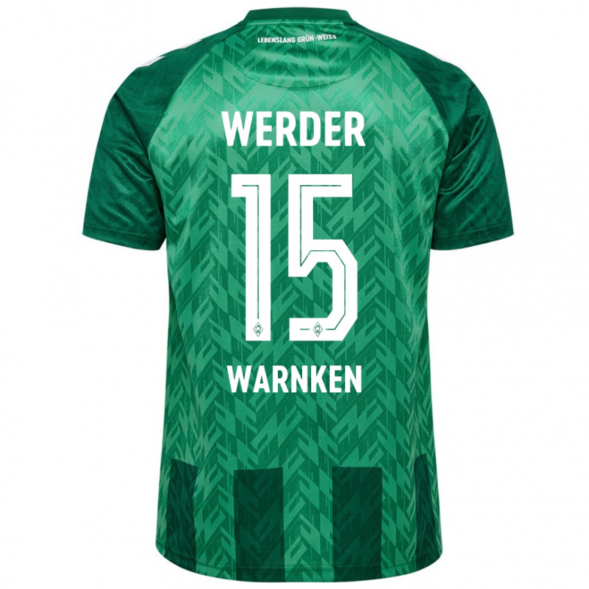 Herren Jannes Warnken #15 Grün Heimtrikot Trikot 2024/25 T-Shirt Schweiz