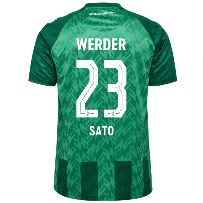 Herren Kein Sato #23 Grün Heimtrikot Trikot 2024/25 T-Shirt Schweiz