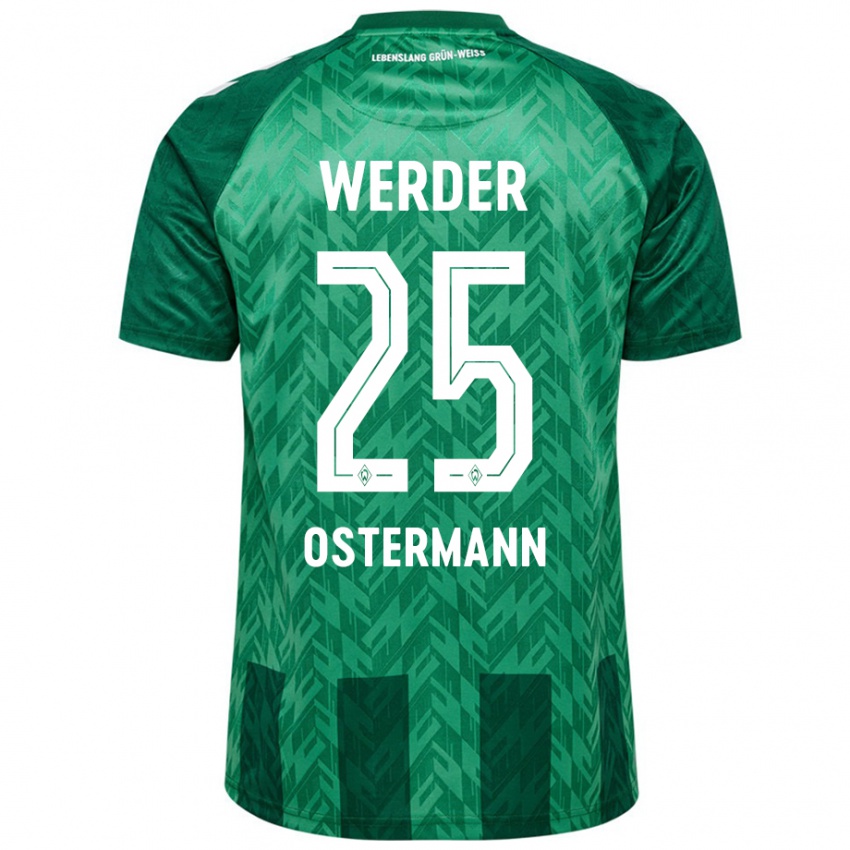 Herren Ben Ostermann #25 Grün Heimtrikot Trikot 2024/25 T-Shirt Schweiz