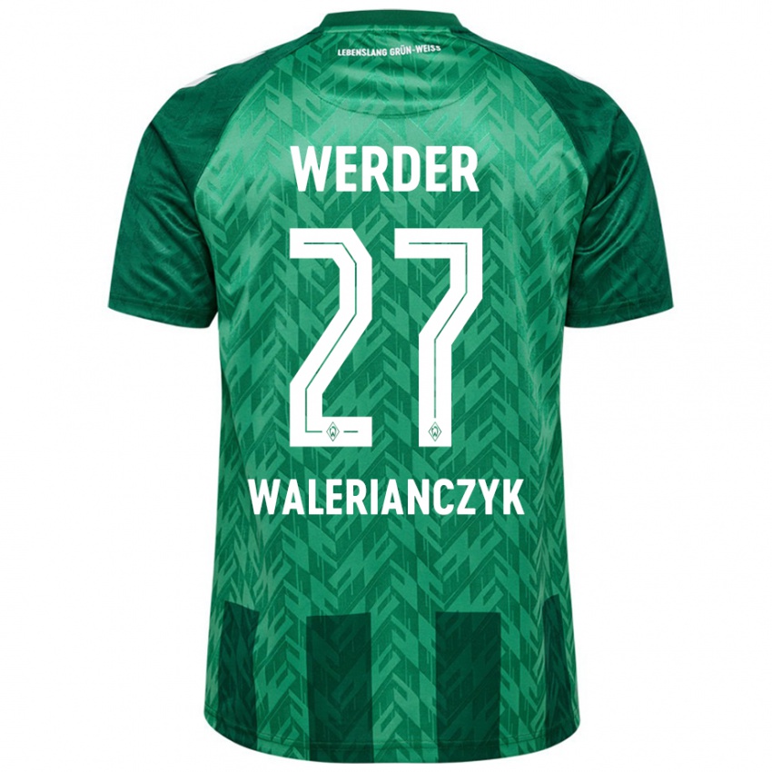 Herren Dennis Walerianczyk #27 Grün Heimtrikot Trikot 2024/25 T-Shirt Schweiz