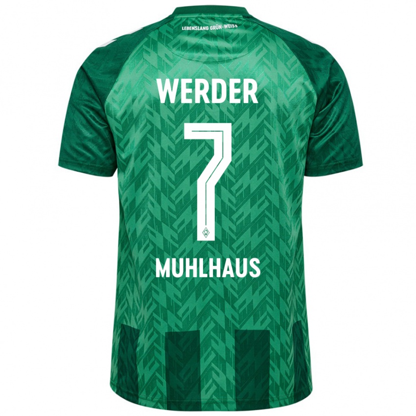 Herren Larissa Mühlhaus #7 Grün Heimtrikot Trikot 2024/25 T-Shirt Schweiz