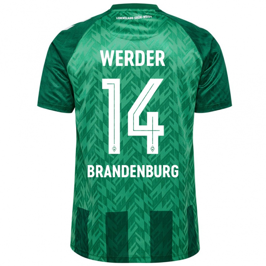 Herren Michaela Brandenburg #14 Grün Heimtrikot Trikot 2024/25 T-Shirt Schweiz