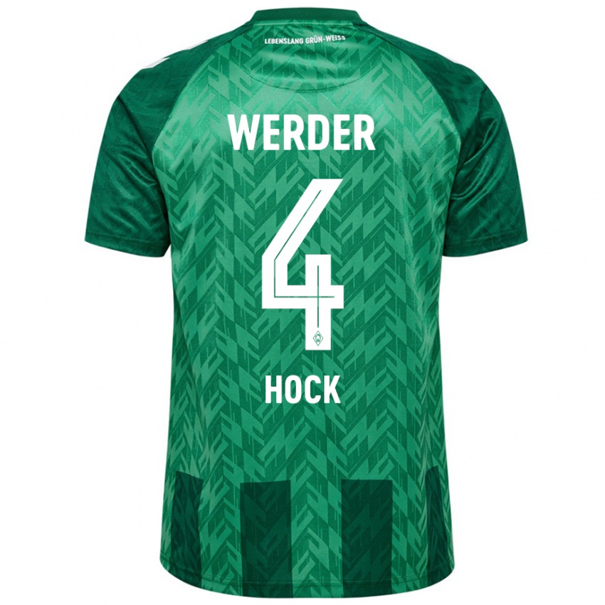 Herren Alexander Höck #4 Grün Heimtrikot Trikot 2024/25 T-Shirt Schweiz