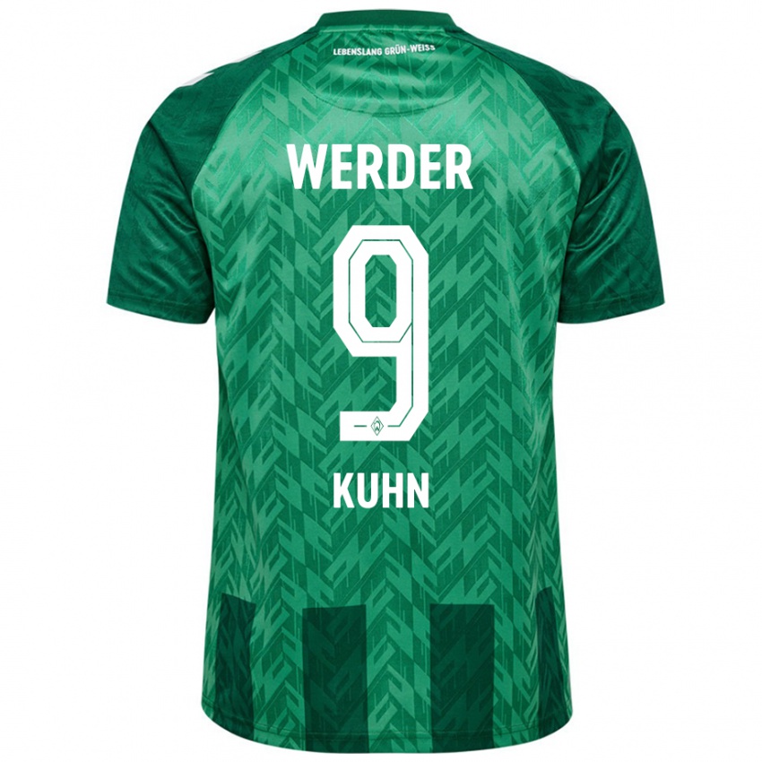 Herren Philipp Kühn #9 Grün Heimtrikot Trikot 2024/25 T-Shirt Schweiz