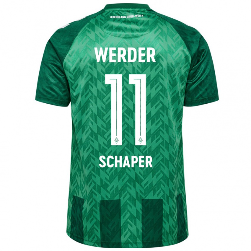 Herren Wilken Schaper #11 Grün Heimtrikot Trikot 2024/25 T-Shirt Schweiz