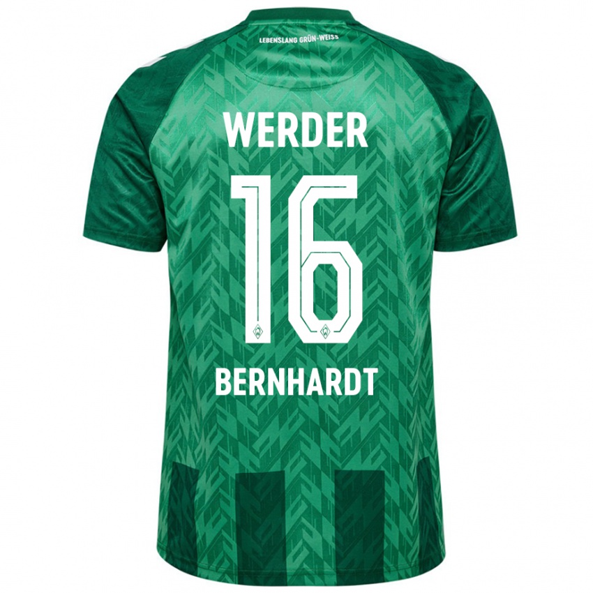 Herren Emilie Bernhardt #16 Grün Heimtrikot Trikot 2024/25 T-Shirt Schweiz