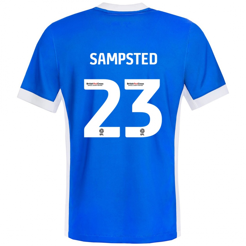 Herren Alfons Sampsted #23 Blau Weiß Heimtrikot Trikot 2024/25 T-Shirt Schweiz