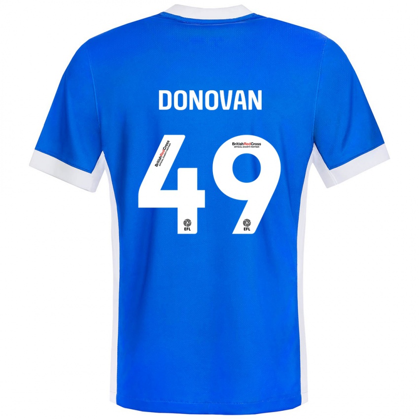 Herren Romelle Donovan #49 Blau Weiß Heimtrikot Trikot 2024/25 T-Shirt Schweiz