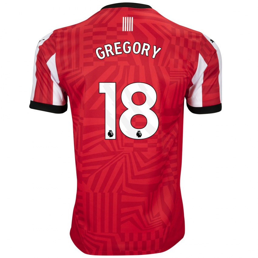 Herren Freya Gregory #18 Rot Weiß Heimtrikot Trikot 2024/25 T-Shirt Schweiz