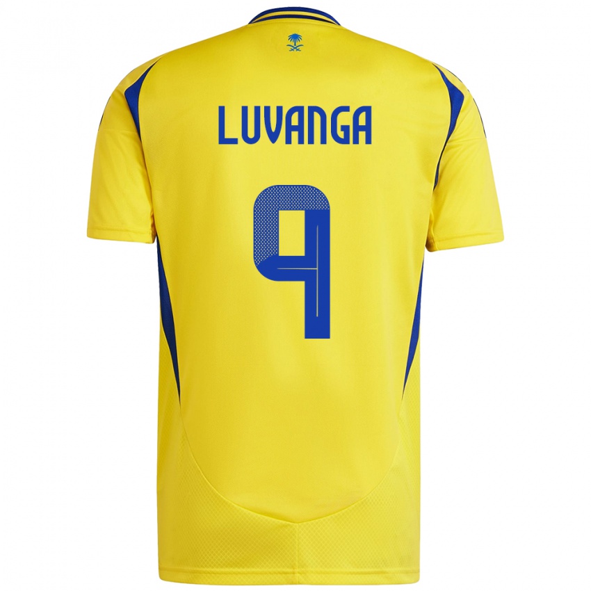 Homme Maillot Clara Luvanga #9 Jaune Bleu Tenues Domicile 2024/25 T-Shirt Suisse