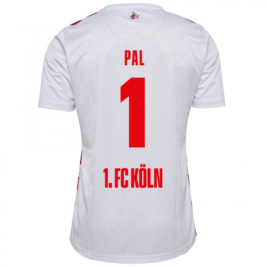 Homme Maillot Jasmin Pal #1 Blanc Rouge Tenues Domicile 2024/25 T-Shirt Suisse