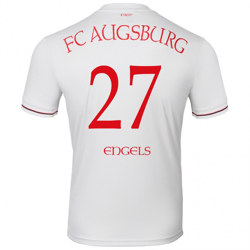 Herren Arne Engels #27 Weiß Heimtrikot Trikot 2024/25 T-Shirt Schweiz