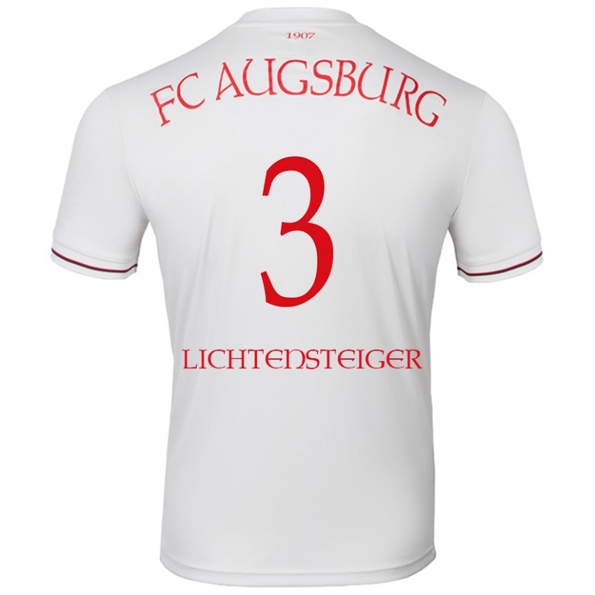 Herren David Lichtensteiger #3 Weiß Heimtrikot Trikot 2024/25 T-Shirt Schweiz