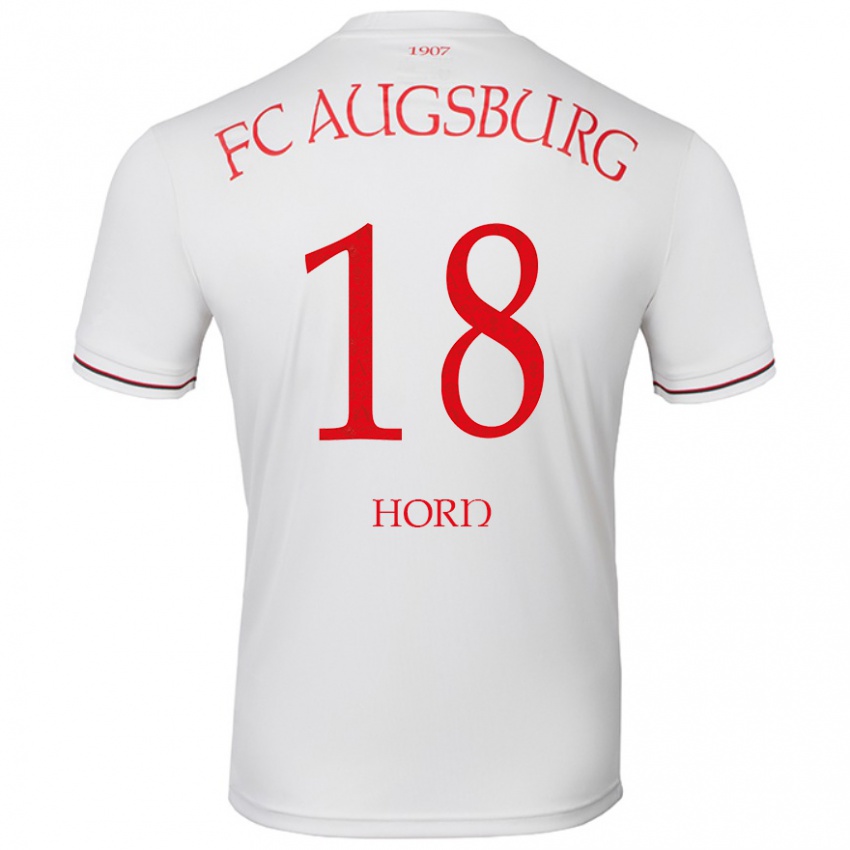 Herren Tobias Horn #18 Weiß Heimtrikot Trikot 2024/25 T-Shirt Schweiz