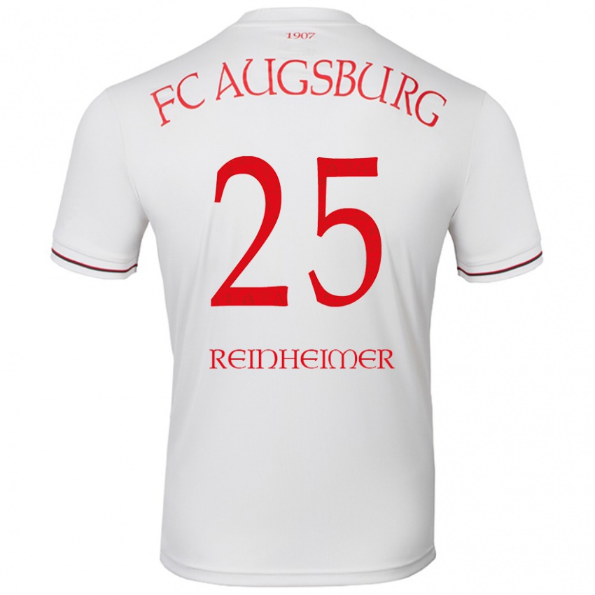 Herren Pirmin Reinheimer #25 Weiß Heimtrikot Trikot 2024/25 T-Shirt Schweiz