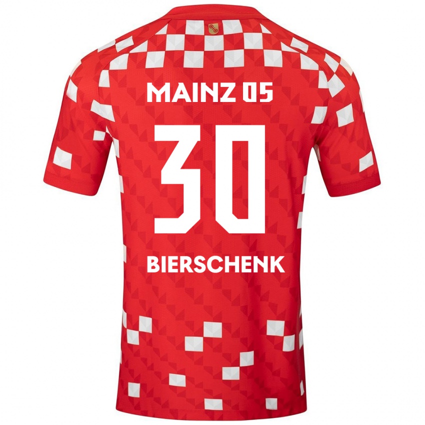 Homme Maillot Lovis Bierschenk #30 Blanc Rouge Tenues Domicile 2024/25 T-Shirt Suisse