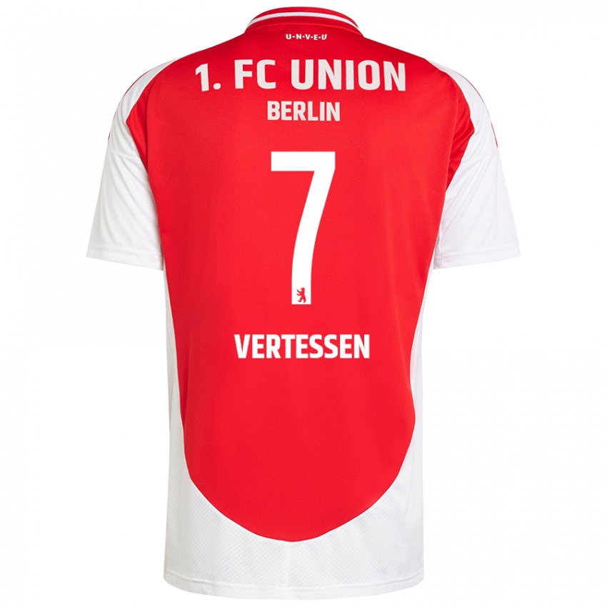 Herren Yorbe Vertessen #7 Rot Weiß Heimtrikot Trikot 2024/25 T-Shirt Schweiz