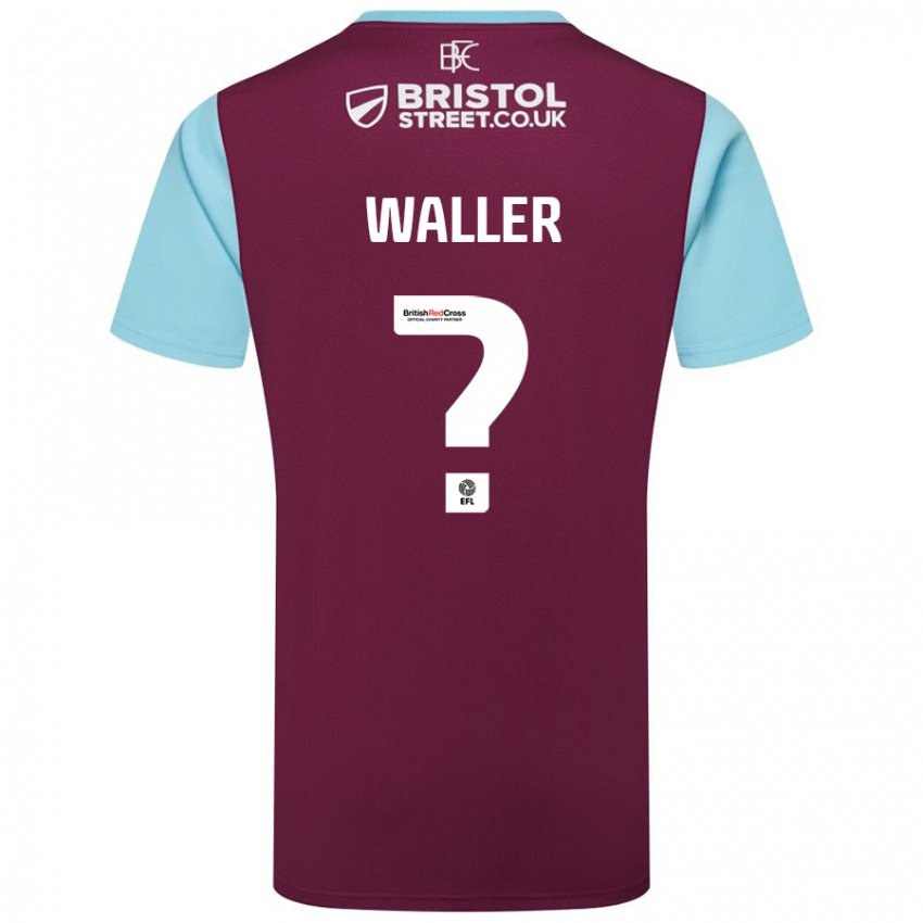 Homme Maillot Sam Waller #0 Bordeaux Bleu Ciel Tenues Domicile 2024/25 T-Shirt Suisse