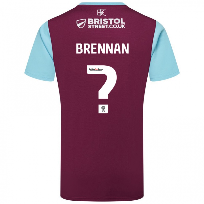 Homme Maillot Corey Brennan #0 Bordeaux Bleu Ciel Tenues Domicile 2024/25 T-Shirt Suisse