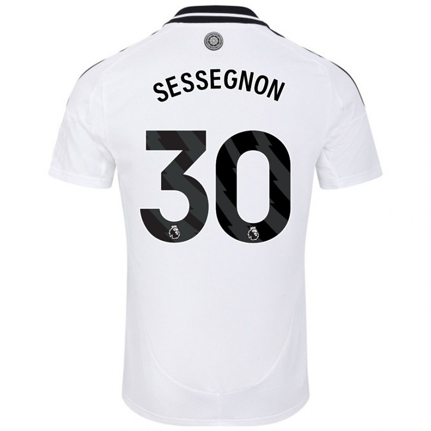 Homme Maillot Ryan Sessegnon #30 Blanc Tenues Domicile 2024/25 T-Shirt Suisse