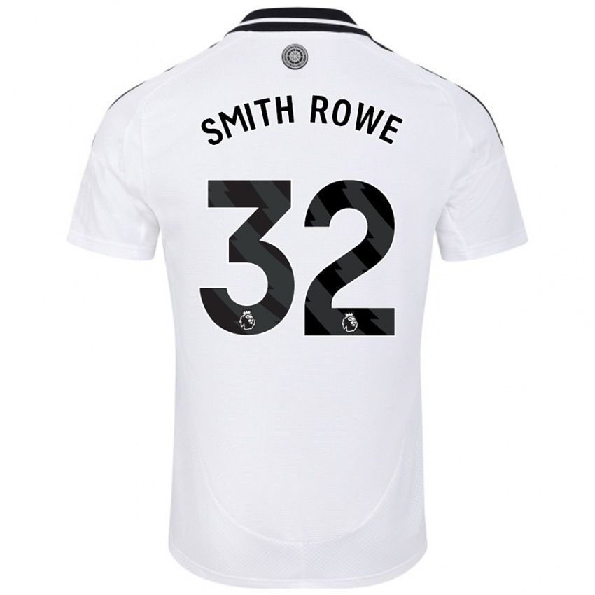 Homme Maillot Emile Smith Rowe #32 Blanc Tenues Domicile 2024/25 T-Shirt Suisse