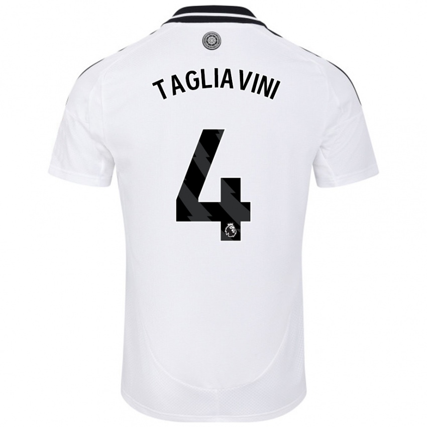 Herren Ella Tagliavini #4 Weiß Heimtrikot Trikot 2024/25 T-Shirt Schweiz