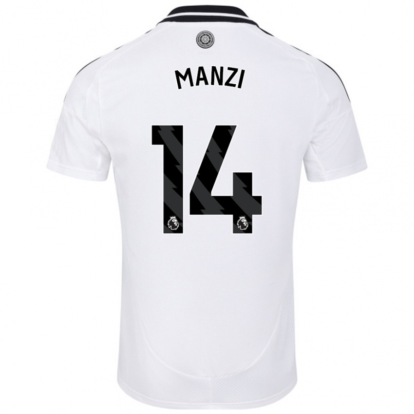 Homme Maillot Sophie Manzi #14 Blanc Tenues Domicile 2024/25 T-Shirt Suisse