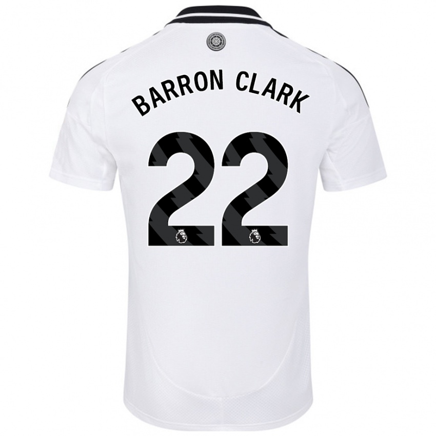 Homme Maillot Betty Barron-Clark #22 Blanc Tenues Domicile 2024/25 T-Shirt Suisse